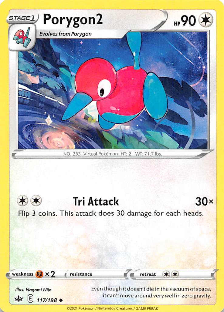 Porygon2 (117/198) [Sword & Shield: Chilling Reign] Reverse Holofoil