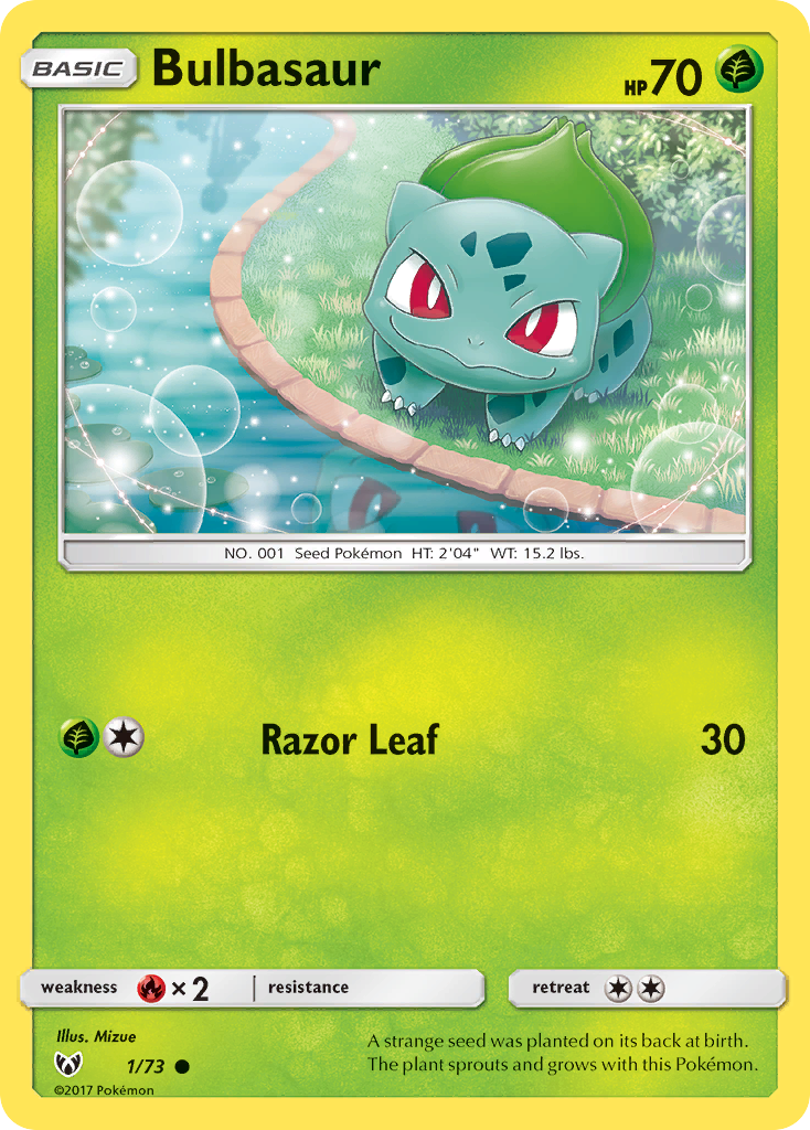 Bulbasaur (1/73) [Sun & Moon: Shining Legends] Reverse Holofoil
