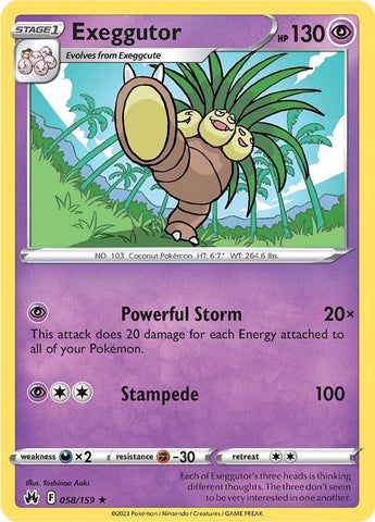 Exeggutor (058/159) [Sword & Shield: Crown Zenith] Reverse Holofoil