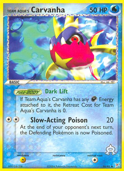 Team Aqua's Carvanha (25/95) [EX: Team Magma vs Team Aqua] Reverse Holofoil