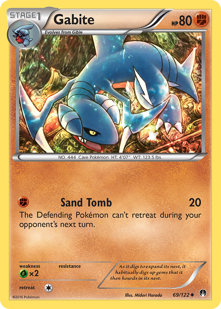 Gabite (69/122) [XY: BREAKpoint] Reverse Holofoil