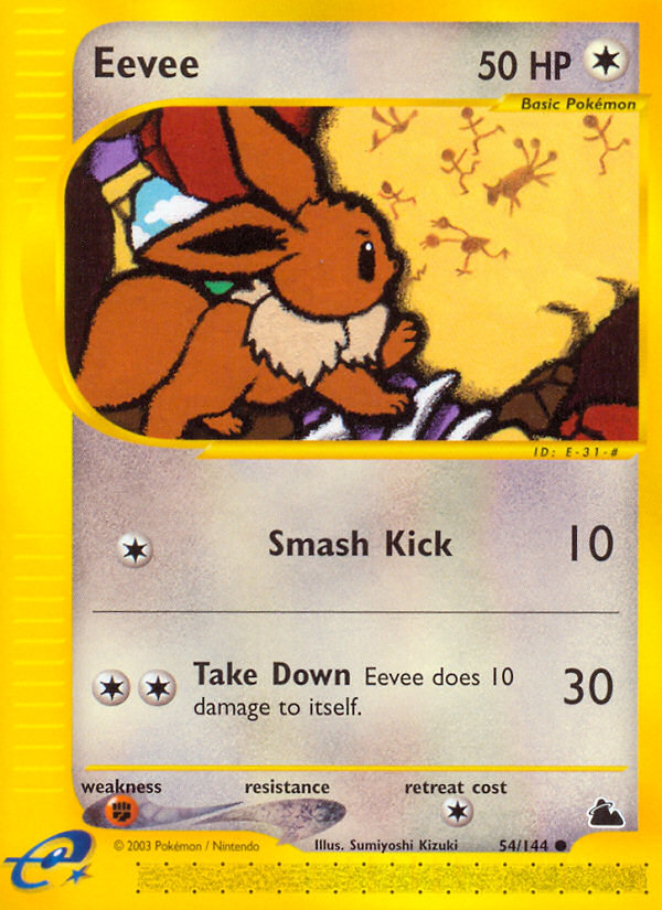 Eevee (54/144) [Skyridge] Reverse Holofoil