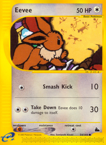 Eevee (54/144) [Skyridge] Reverse Holofoil