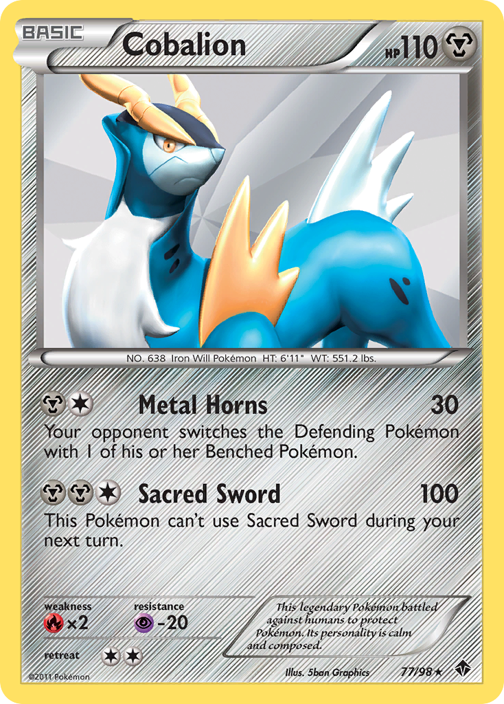 Cobalion (77/98) [Black & White: Emerging Powers] Reverse Holofoil