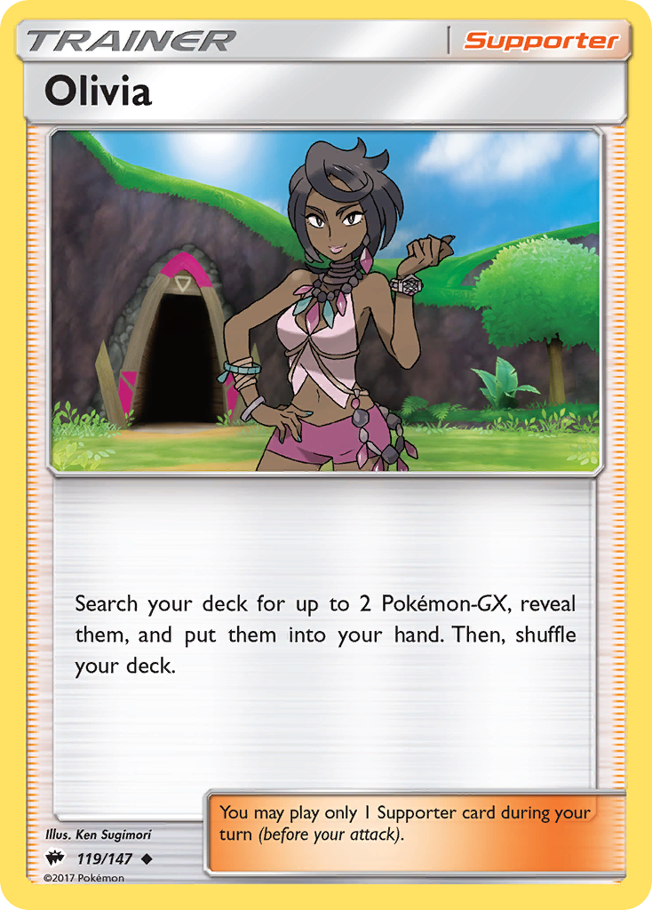 Olivia (119/147) [Sun & Moon: Burning Shadows] Reverse Holofoil