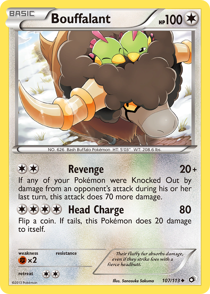 Bouffalant (107/113) [Black & White: Legendary Treasures] Reverse Holofoil