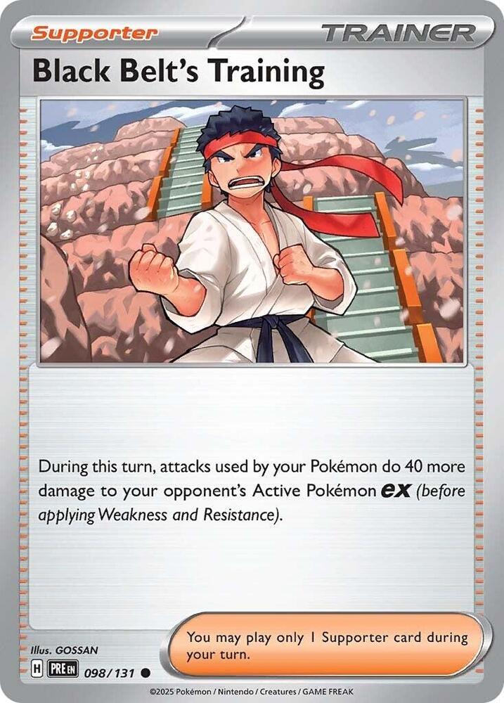 Black Belt's Training (098/131) [Scarlet & Violet: Prismatic Evolutions] Reverse Holofoil
