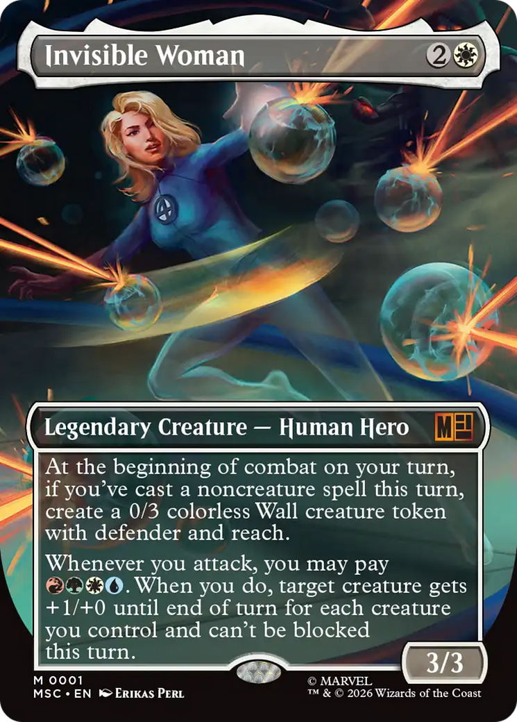 Invisible Woman (Borderless) [Marvel Super Heroes Commander] Foil