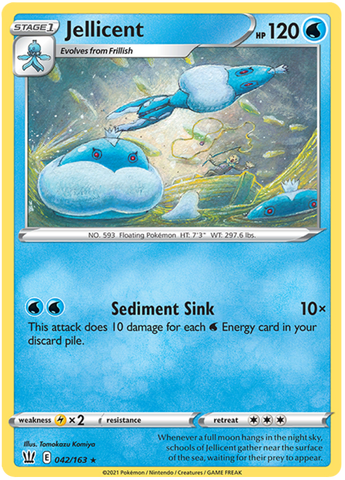 Jellicent (042/163) [Sword & Shield: Battle Styles] Reverse Holofoil