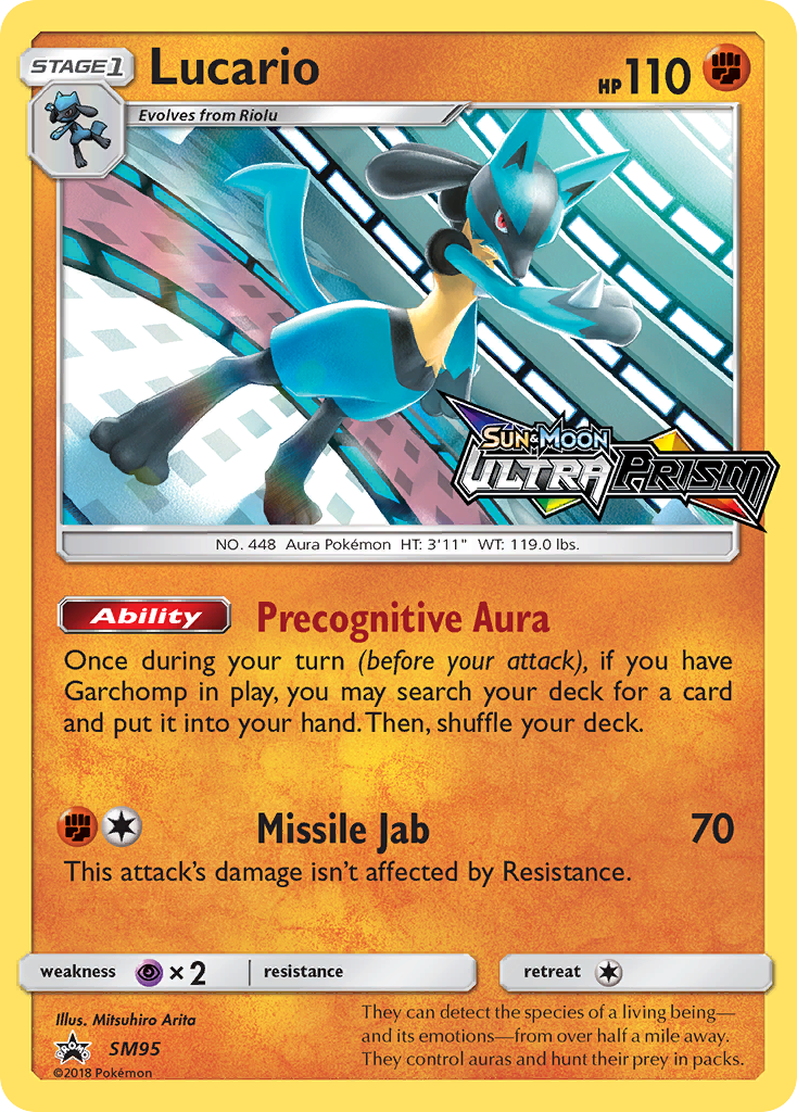 Lucario (SM95) (Prerelease Promo) [Sun & Moon: Black Star Promos] Holofoil