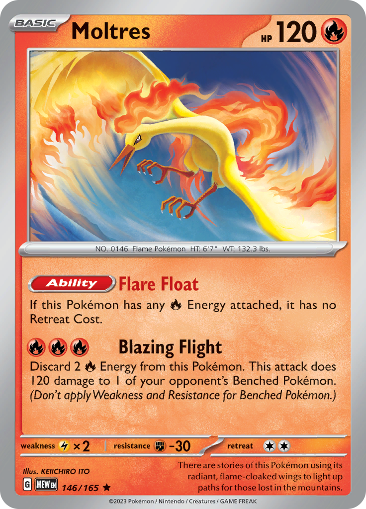 Moltres (146/165) [Scarlet & Violet 151] Reverse Holofoil