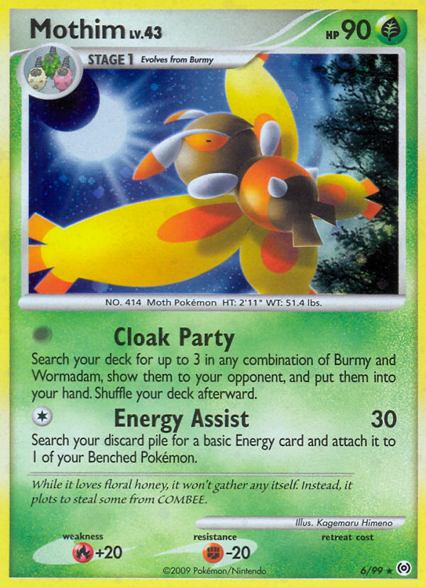 Mothim (6/99) [Platinum: Arceus] Reverse Holofoil