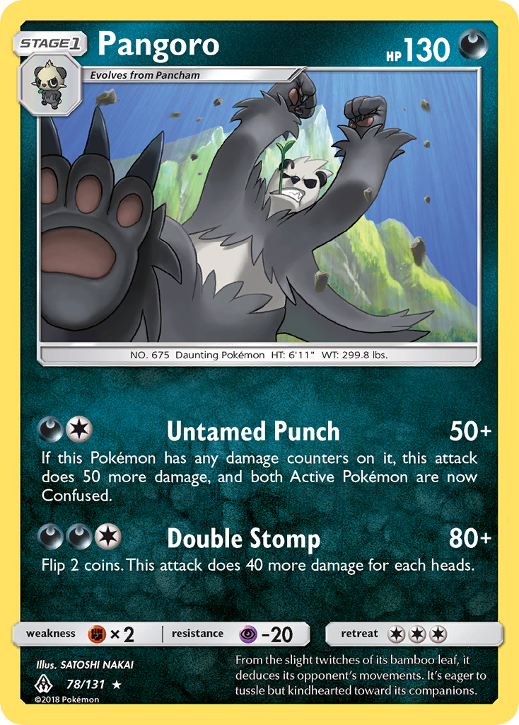 Pangoro (78/131) [Sun & Moon: Forbidden Light] Reverse Holofoil