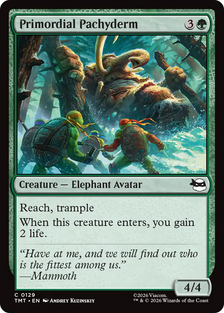 Primordial Pachyderm [Teenage Mutant Ninja Turtles] Foil