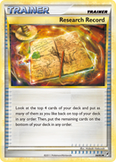 Research Record (84/95) [HeartGold & SoulSilver: Call of Legends] Reverse Holofoil