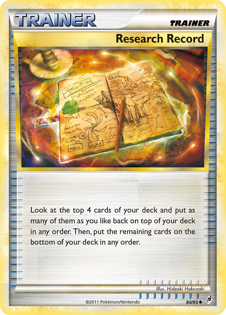 Research Record (84/95) [HeartGold & SoulSilver: Call of Legends] Reverse Holofoil