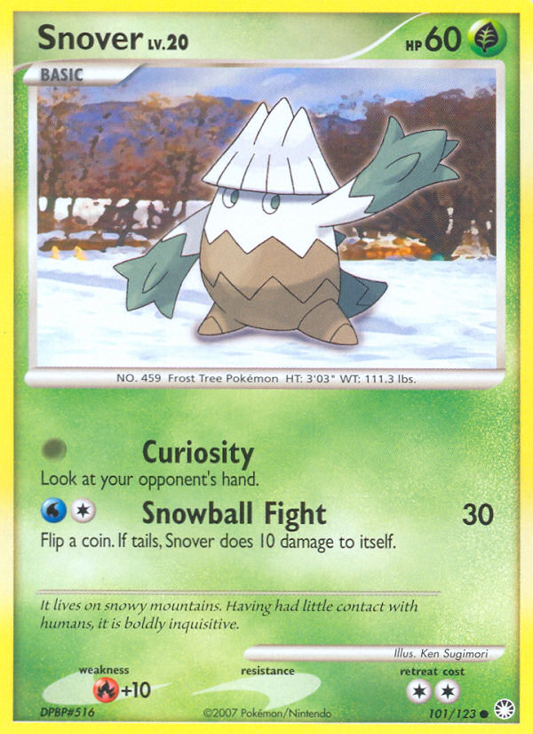 Snover (101/123) [Diamond & Pearl: Mysterious Treasures] Reverse Holofoil