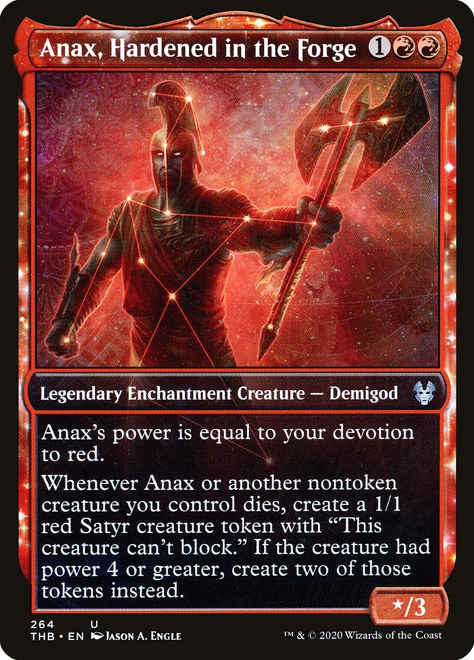 Anax, Hardened in the Forge (Showcase) [Theros Beyond Death] Foil