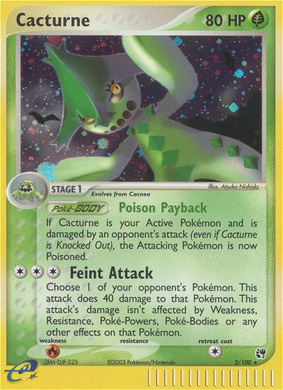 Cacturne (2/100) [EX: Sandstorm] Reverse Holofoil