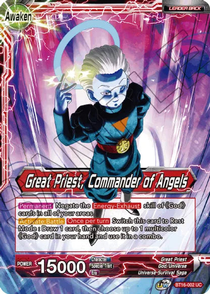 Great Priest // Great Priest, Commander of Angels (BT16-002) [Realm of the Gods] Parallel Foil