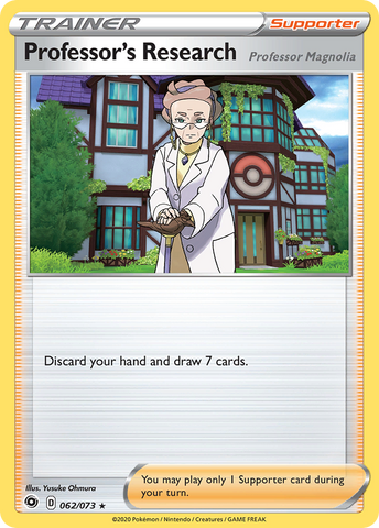 Professor's Research (062/073) (Professor Magnolia) [Sword & Shield: Champion's Path] Reverse Holofoil