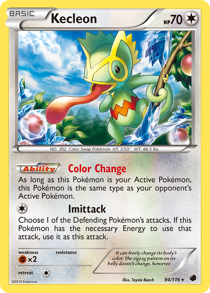 Kecleon (94/116) [Black & White: Plasma Freeze] Reverse Holofoil