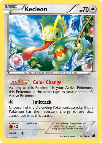 Kecleon (94/116) [Black & White: Plasma Freeze] Reverse Holofoil