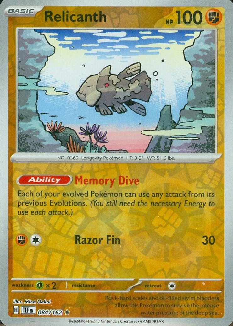 Relicanth (084/162) [Scarlet & Violet: Temporal Forces] Reverse Holofoil