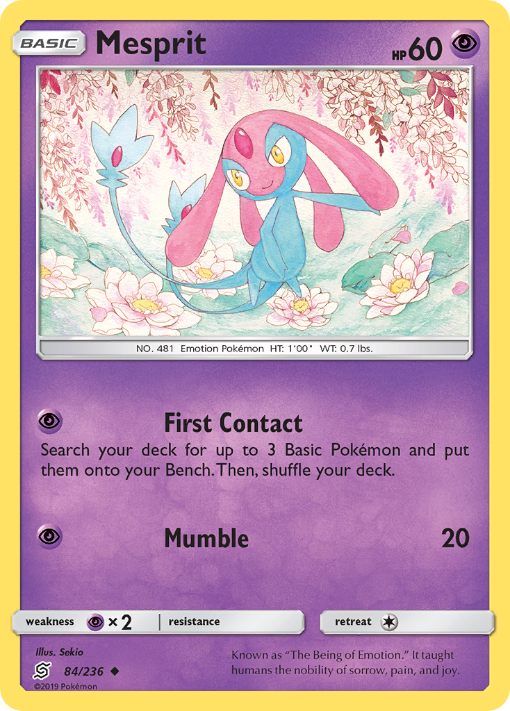 Mesprit (84/236) [Sun & Moon: Unified Minds] Reverse Holofoil