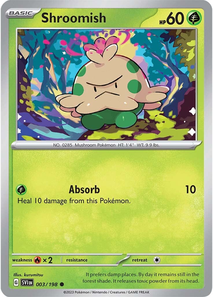 Shroomish (003/198) [Scarlet & Violet: Base Set] Reverse Holofoil
