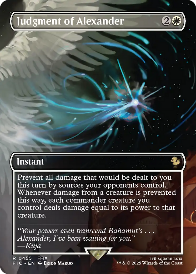 Judgment of Alexander (Borderless) [FINAL FANTASY Commander] Foil