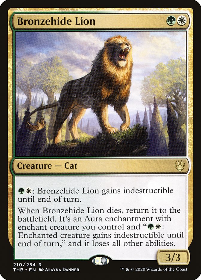 Bronzehide Lion [Theros Beyond Death] Foil