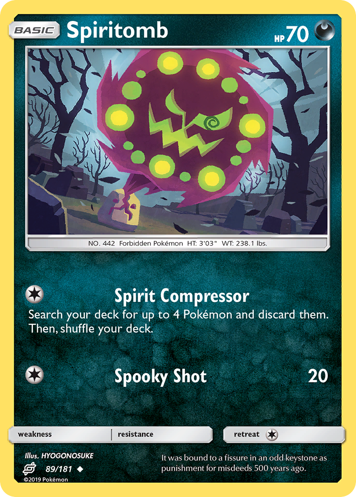 Spiritomb (89/181) [Sun & Moon: Team Up] Reverse Holofoil