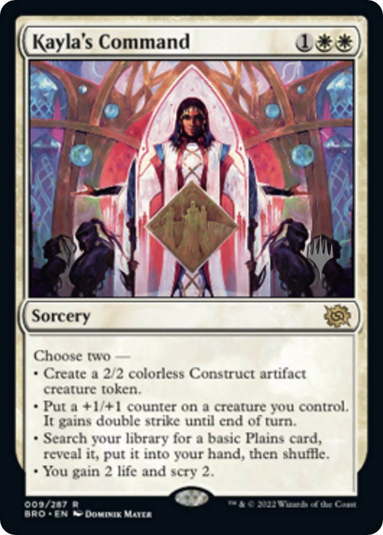 Kayla's Command (Promo Pack) [The Brothers' War Promos] Foil