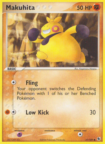 Makuhita (57/109) [EX: Ruby & Sapphire] Reverse Holofoil