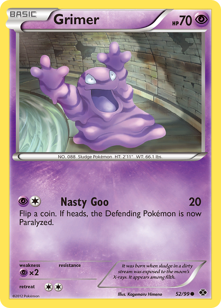 Grimer (52/99) [Black & White: Next Destinies] Reverse Holofoil