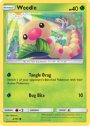 Weedle (2/181) [Sun & Moon: Team Up] Reverse Holofoil