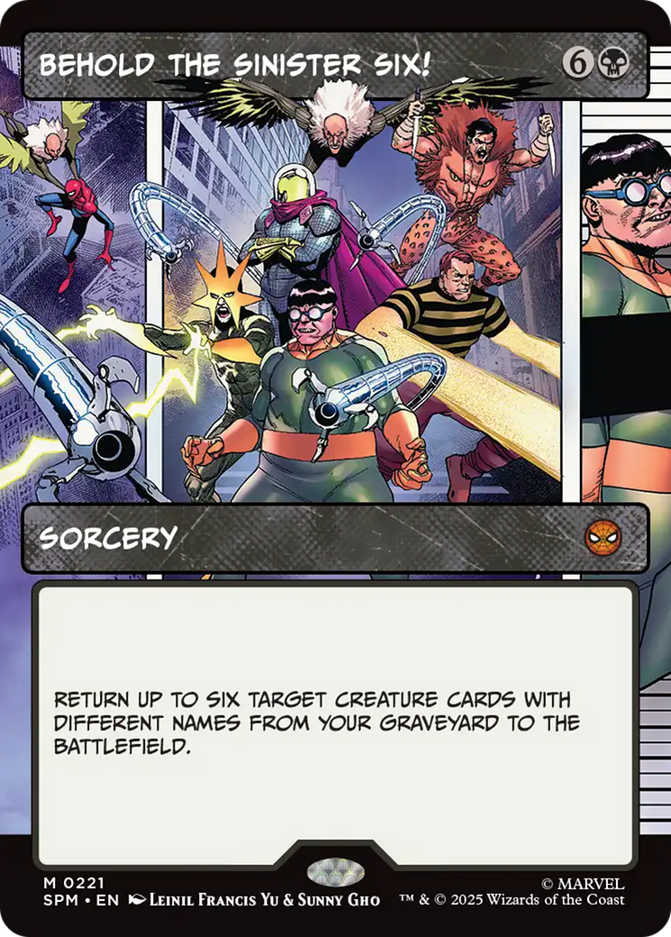 Behold the Sinister Six! (Borderless) [Marvel's Spider-Man] Foil