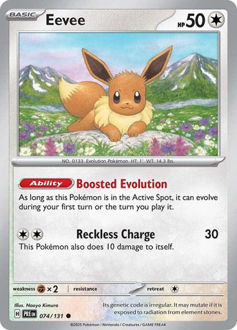 Eevee (074/131) [Scarlet & Violet: Prismatic Evolutions] Reverse Holofoil