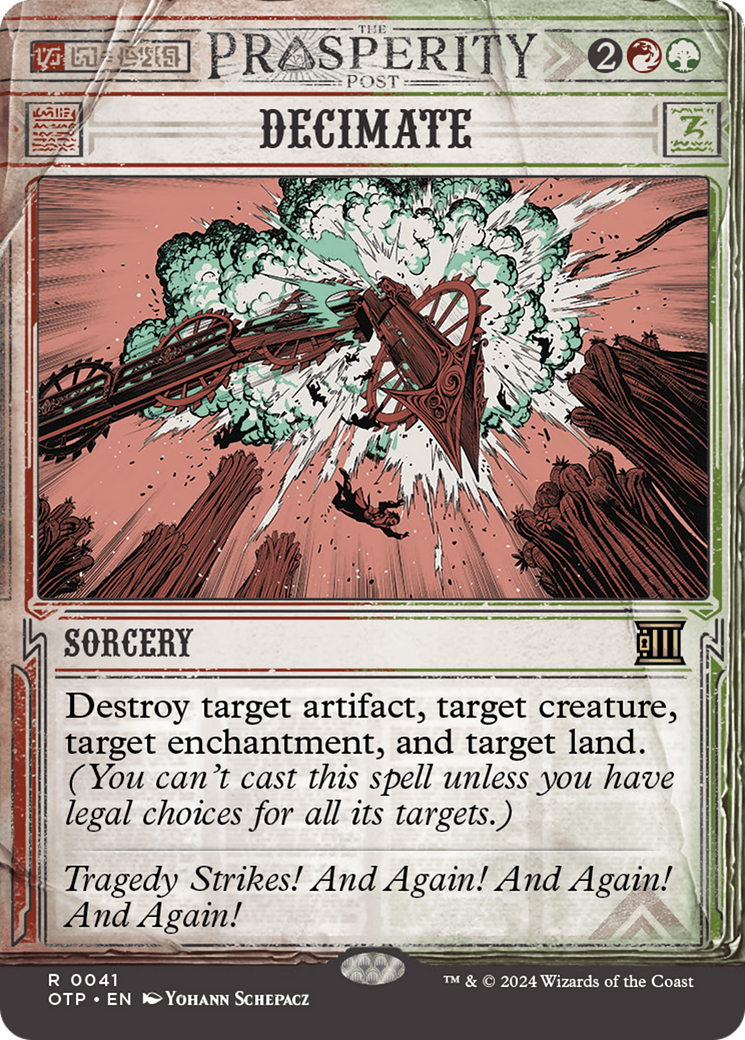 Decimate [Outlaws of Thunder Junction: Breaking News] Foil