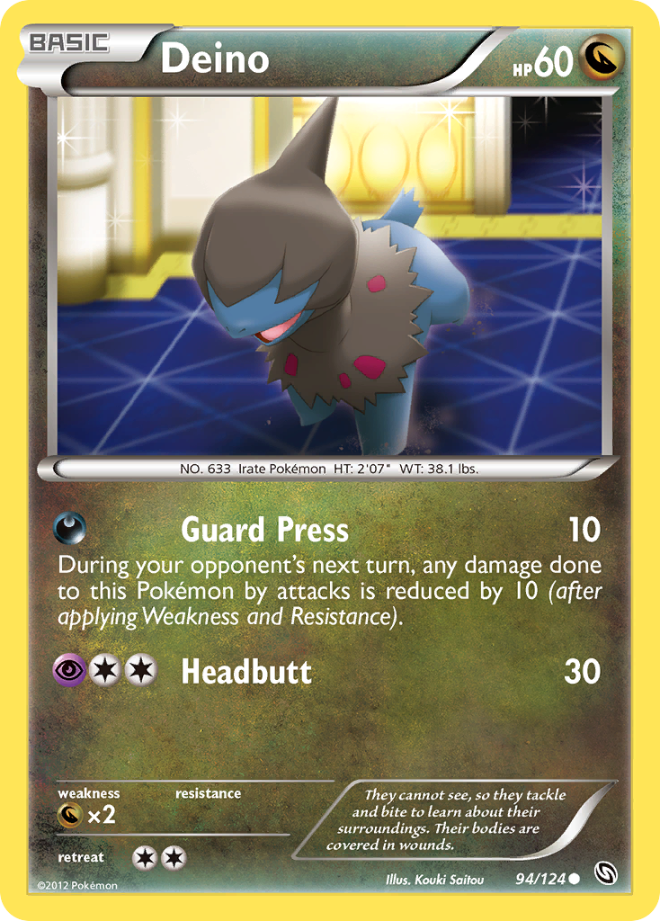 Deino (94/124) [Black & White: Dragons Exalted] Reverse Holofoil