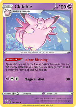 Clefable (064/185) [Sword & Shield: Vivid Voltage] Reverse Holofoil