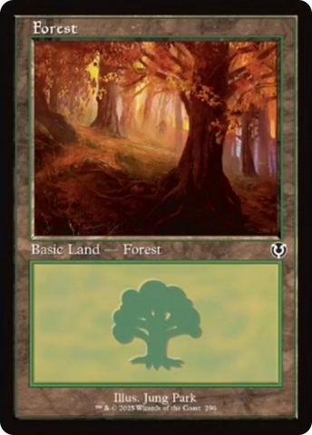 Forest (296) (Retro Frame) [Innistrad Remastered] Foil