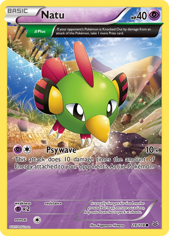 Natu (28/108) [XY: Roaring Skies] Reverse Holofoil