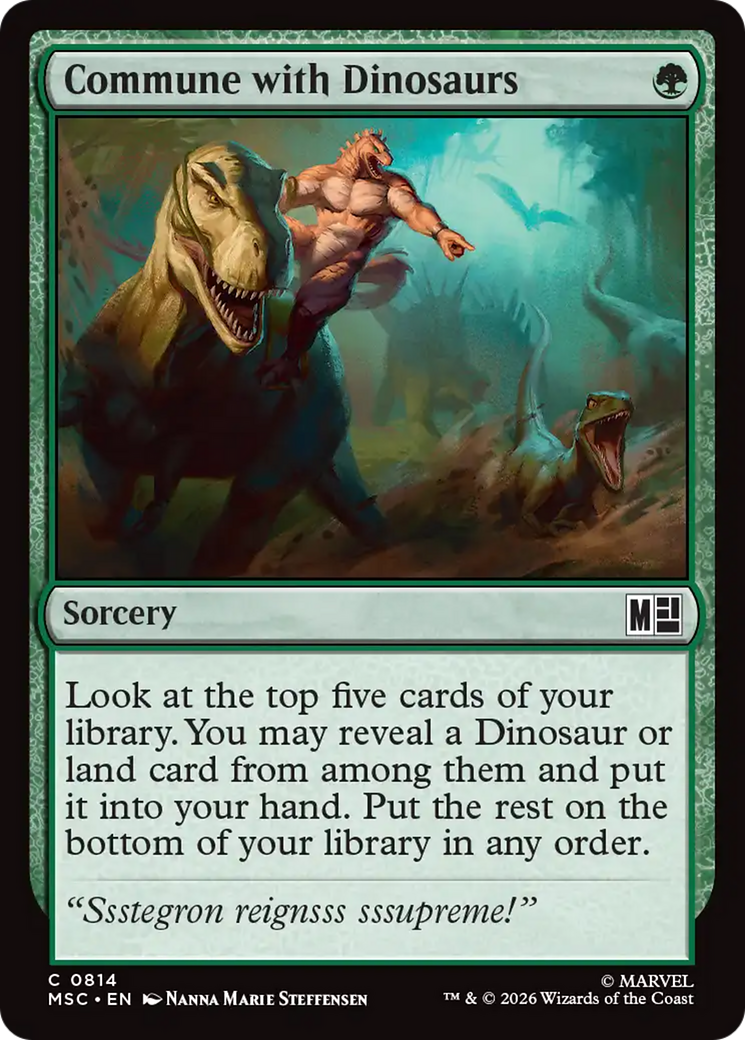 Commune with Dinosaurs [Marvel Super Heroes Commander] Foil