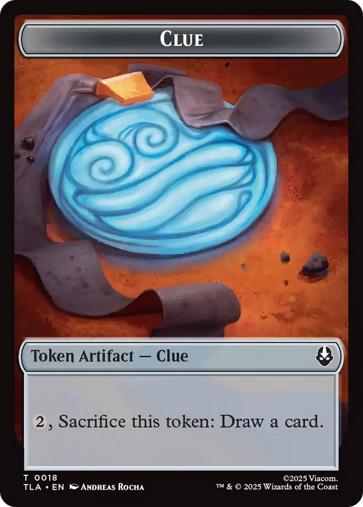 Ally (0005) // Clue (0018) Double-Sided Token [Avatar: The Last Airbender Tokens] Foil
