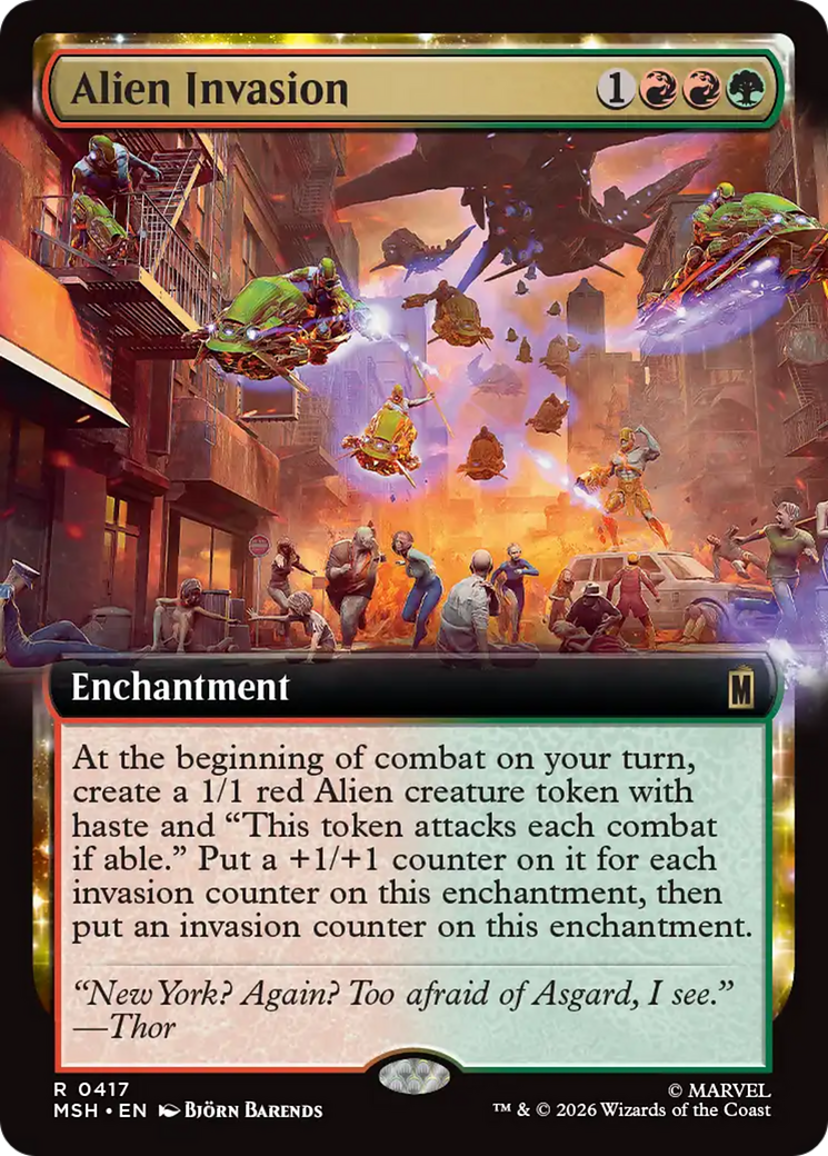 Alien Invasion (Extended Art) [Marvel Super Heroes] Foil