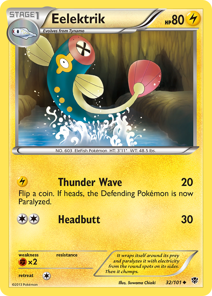 Eelektrik (32/101) [Black & White: Plasma Blast] Reverse Holofoil