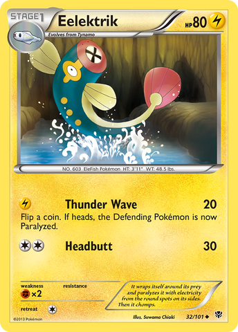 Eelektrik (32/101) [Black & White: Plasma Blast] Reverse Holofoil