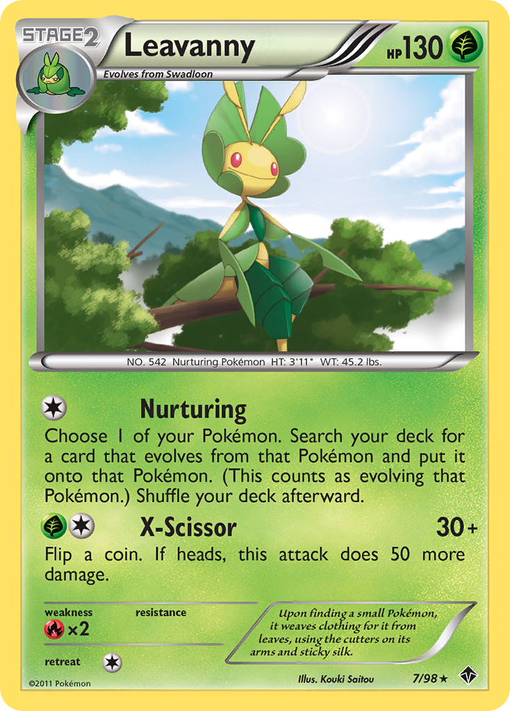 Leavanny (7/98) [Black & White: Emerging Powers] Reverse Holofoil